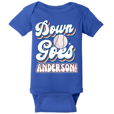 Down Goes Anderson Baby Bodysuit