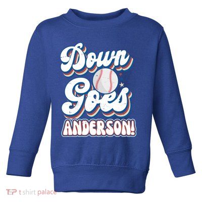 Down Goes Anderson Toddler Sweatshirt