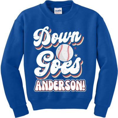 Down Goes Anderson Kids Sweatshirt