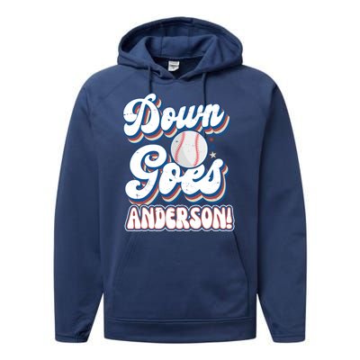 Down Goes Anderson Performance Fleece Hoodie