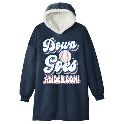 Down Goes Anderson Hooded Wearable Blanket