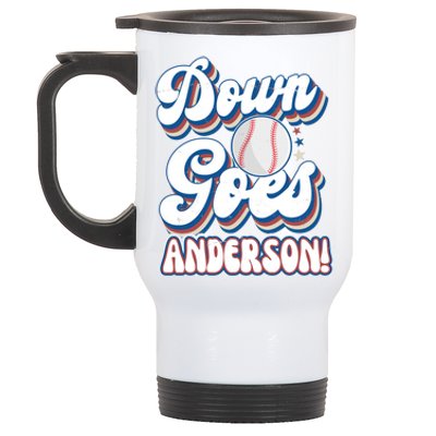 Down Goes Anderson Stainless Steel Travel Mug