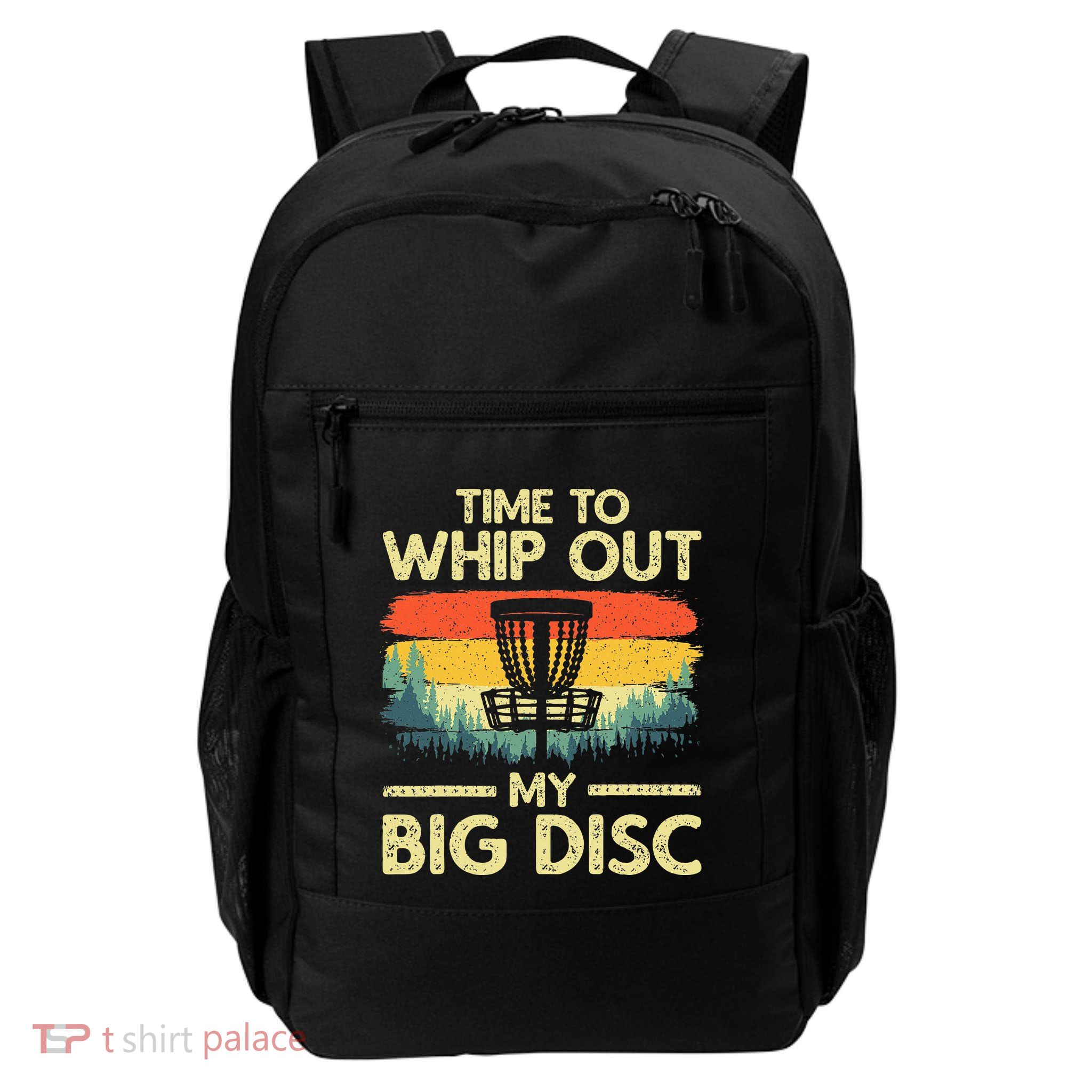 Disc Golf Art For Women Flying Disc Sport Players Backpack