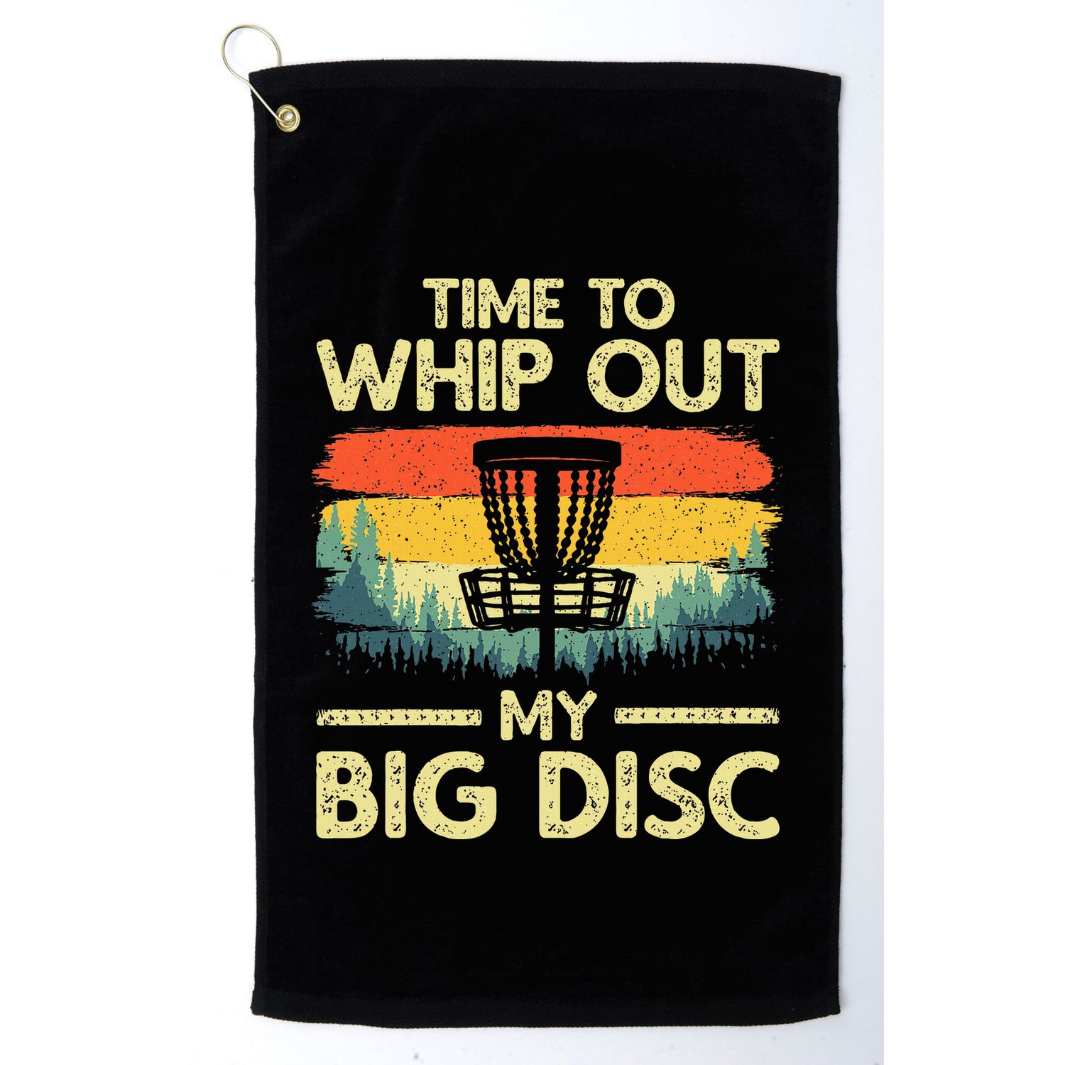 Disc Golf Art For Women Flying Disc Sport Players Golf Towel