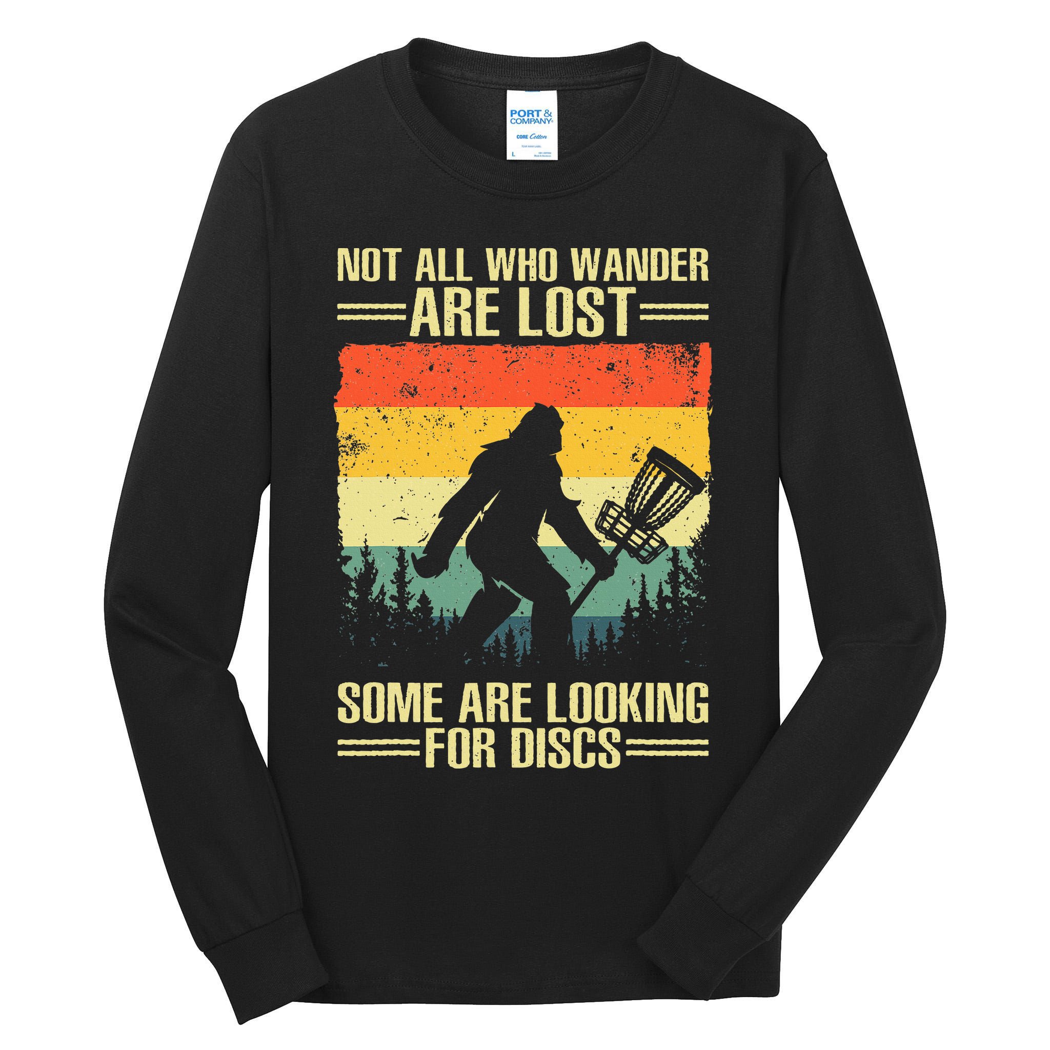 Disc Golf Art Disc Golf Player Tall Long Sleeve T-Shirt