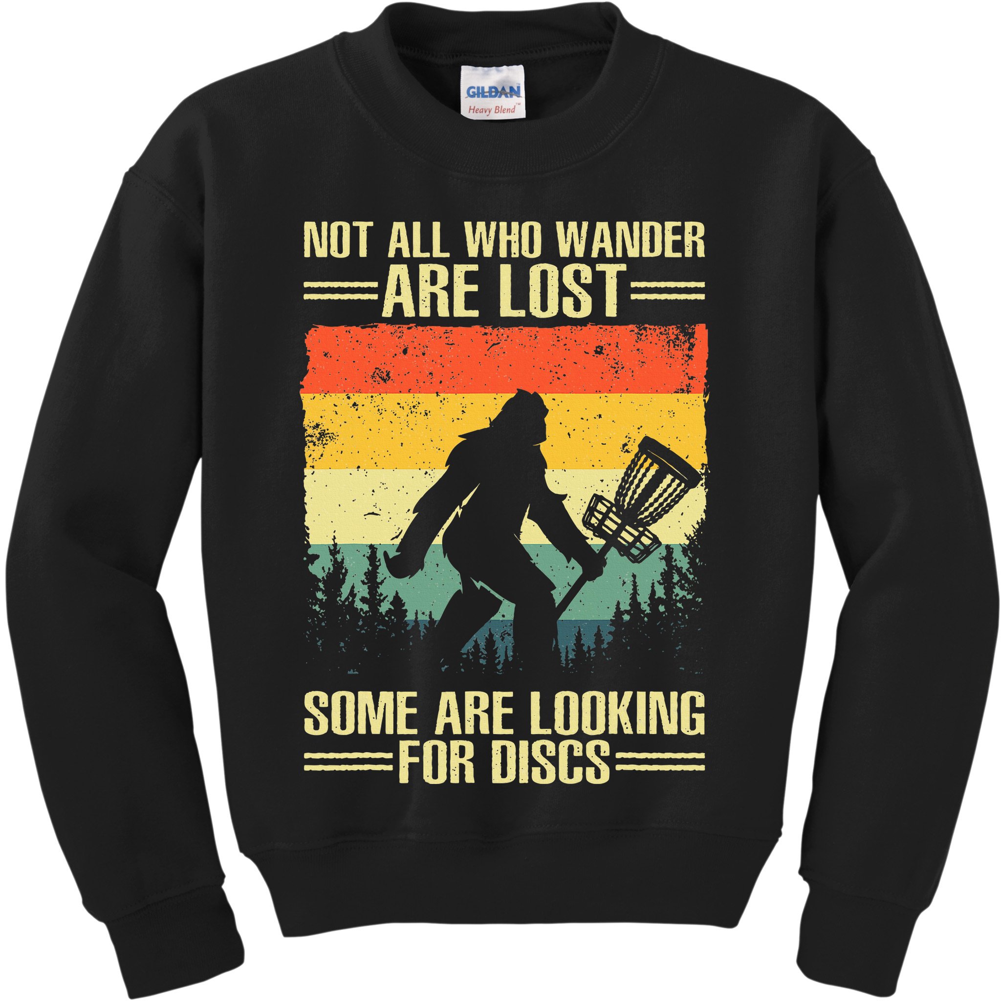 Disc Golf Art Disc Golf Player Kids Sweatshirt
