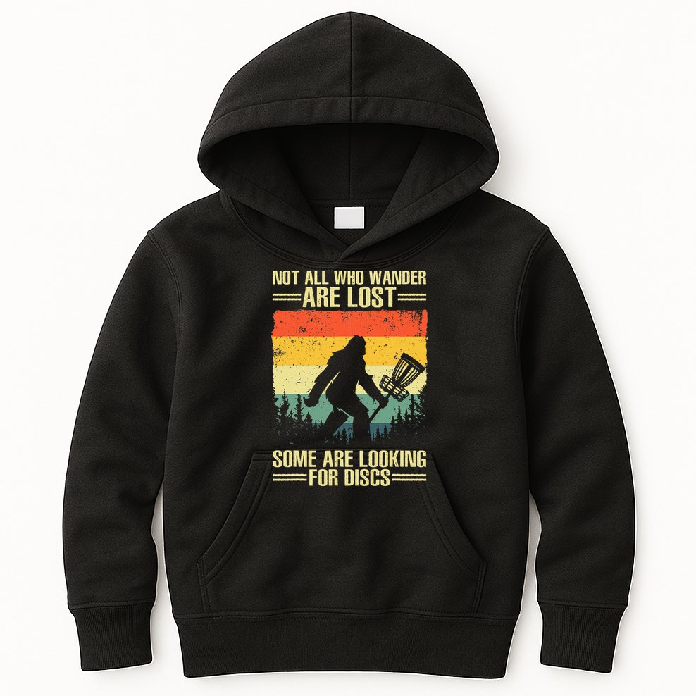 Disc Golf Art Disc Golf Player Kids Hoodie