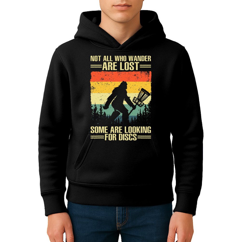 Disc Golf Art Disc Golf Player Kids Hoodie