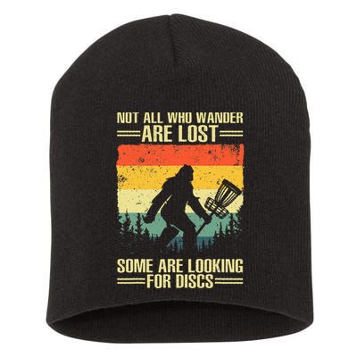 Disc Golf Art Disc Golf Player Short Acrylic Beanie