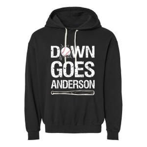 Down Goes Anderson Garment-Dyed Fleece Hoodie