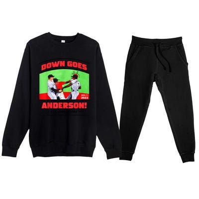 Down Goes Anderson Premium Crewneck Sweatsuit Set