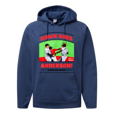 Down Goes Anderson Performance Fleece Hoodie