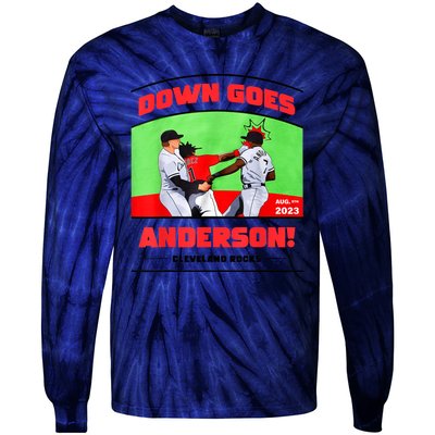 Down Goes Anderson Tie-Dye Long Sleeve Shirt