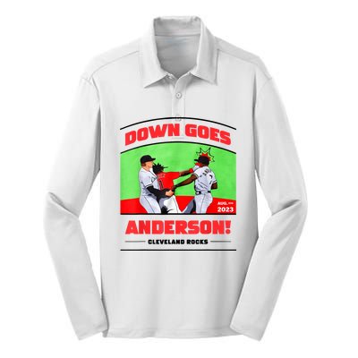 Down Goes Anderson Silk Touch Performance Long Sleeve Polo