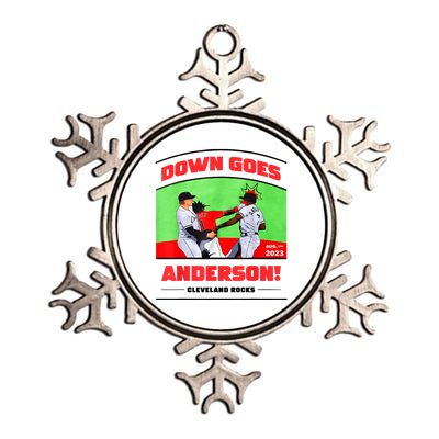 Down Goes Anderson Metallic Star Ornament