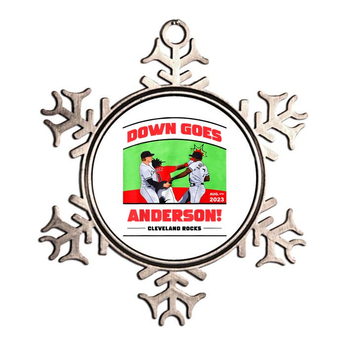 Down Goes Anderson Metallic Star Ornament