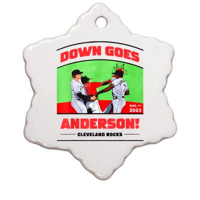 Down Goes Anderson Ceramic Star Ornament