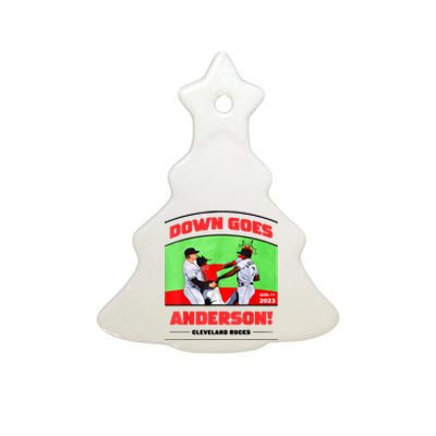 Down Goes Anderson Ceramic Tree Ornament