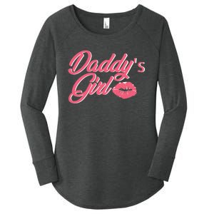 DaddyS Girl Adult Bdsm Ddlg Kinky Dom Sub Couples Women's Perfect Tri Tunic Long Sleeve Shirt