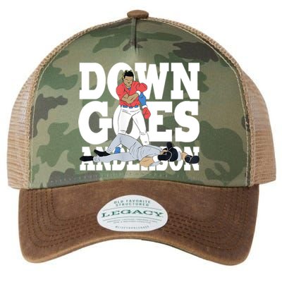 Down Goes Anderson Baseball Fight Legacy Tie Dye Trucker Hat