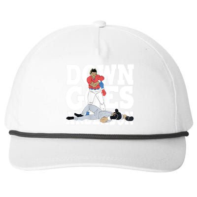 Down Goes Anderson Baseball Fight Snapback Five-Panel Rope Hat