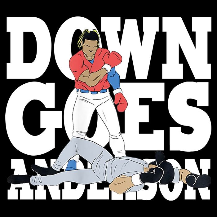 Down Goes Anderson Baseball Fight Flatbill Hat