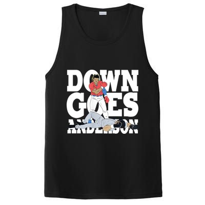 Down Goes Anderson Baseball Fight PosiCharge Competitor Tank