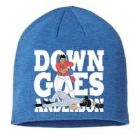 Down Goes Anderson Baseball Fight Sustainable Beanie