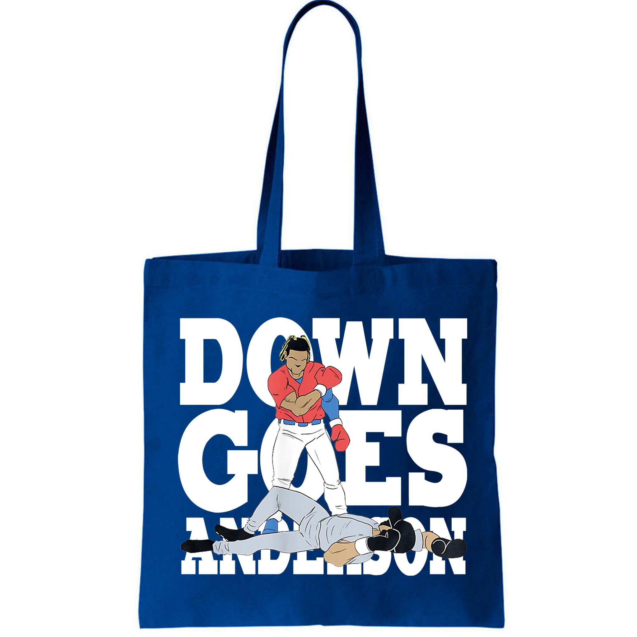 Down Goes Anderson Baseball Fight Bag
