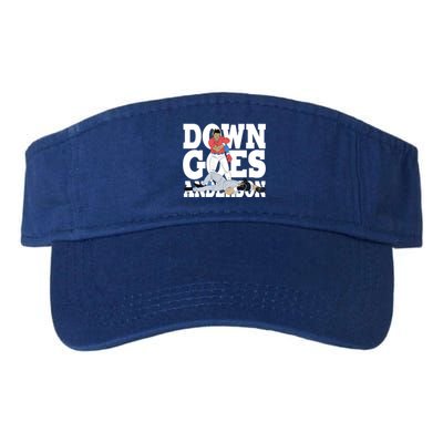 Down Goes Anderson Baseball Fight Valucap Bio-Washed Visor