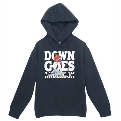 Down Goes Anderson Baseball Fight Urban Pullover Hoodie