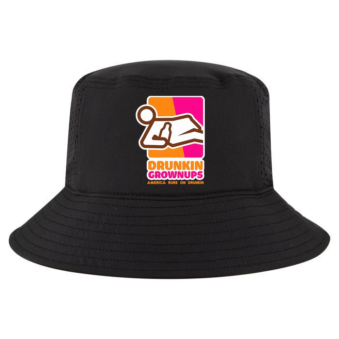 Drunkin Grownups Adult Party Sarcastic Drinking Cool Comfort Performance Bucket Hat