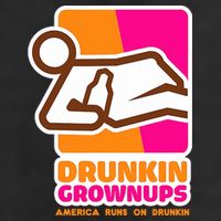 Drunkin Grownups Adult Party Sarcastic Drinking Cool Comfort Performance Bucket Hat