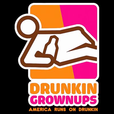 Drunkin Grownups Adult Party Sarcastic Drinking T-Shirt