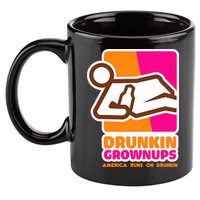 Drunkin Grownups Adult Party Sarcastic Drinking 11oz C Handle Ceramic Mug