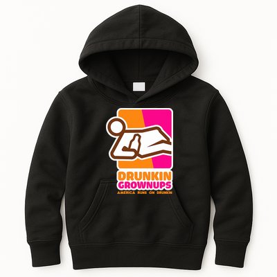 Drunkin Grownups Adult Party Sarcastic Drinking Kids Hoodie