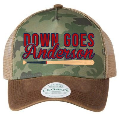 Down Goes Anderson Baseball Bat Legacy Tie Dye Trucker Hat
