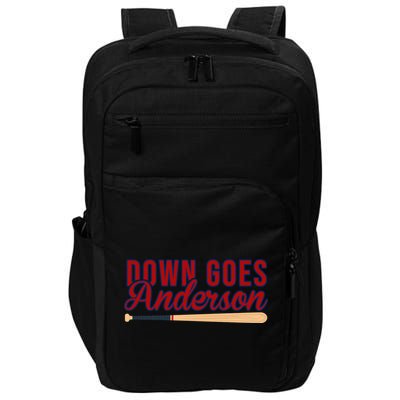 Down Goes Anderson Baseball Bat Impact Tech Backpack