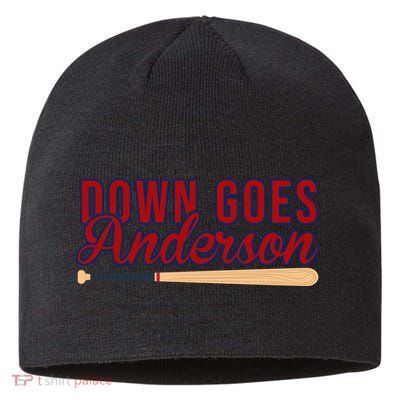 Down Goes Anderson Baseball Bat Sustainable Beanie