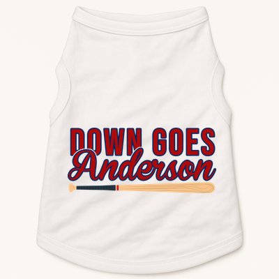 Down Goes Anderson Baseball Bat Doggie Tank
