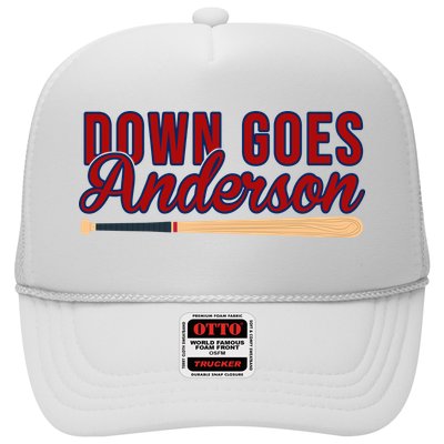 Down Goes Anderson Baseball Bat Trucker Hat