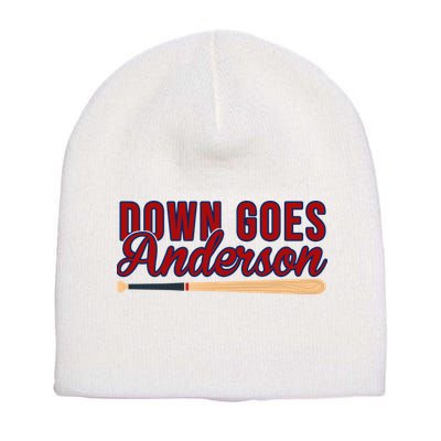 Down Goes Anderson Baseball Bat Short Acrylic Beanie