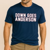 Down Goes Anderson Baseball Cleveland Vs Chicago Performance Shirt