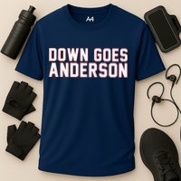 Down Goes Anderson Baseball Cleveland Vs Chicago Performance Shirt