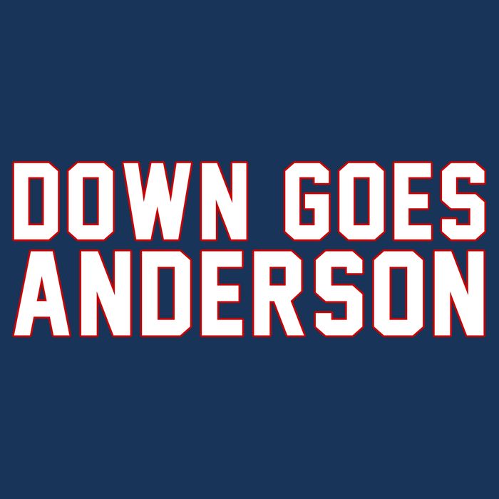 Down Goes Anderson Baseball Cleveland Vs Chicago 16 in Basic Backpack