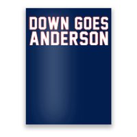 Down Goes Anderson Baseball Cleveland Vs Chicago Poster