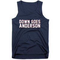 Down Goes Anderson Baseball Cleveland Vs Chicago Tank Top