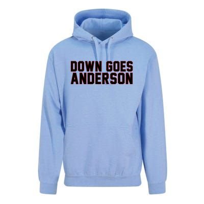 Down Goes Anderson Baseball Cleveland Vs Chicago Unisex Surf Hoodie