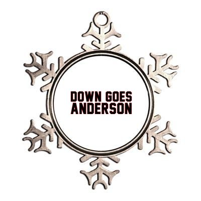 Down Goes Anderson Baseball Cleveland Vs Chicago Metallic Star Ornament