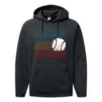 Down Goes Anderson Baseball Cleveland Chicago Fight Performance Fleece Hoodie